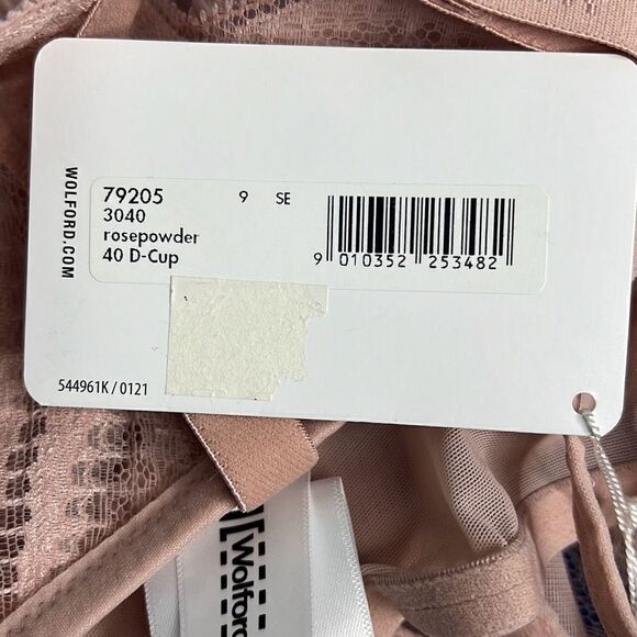 NWT Wolford Esmeralda String Body Rose Powder Pink  10 D-cup M - Picture 13 of 15